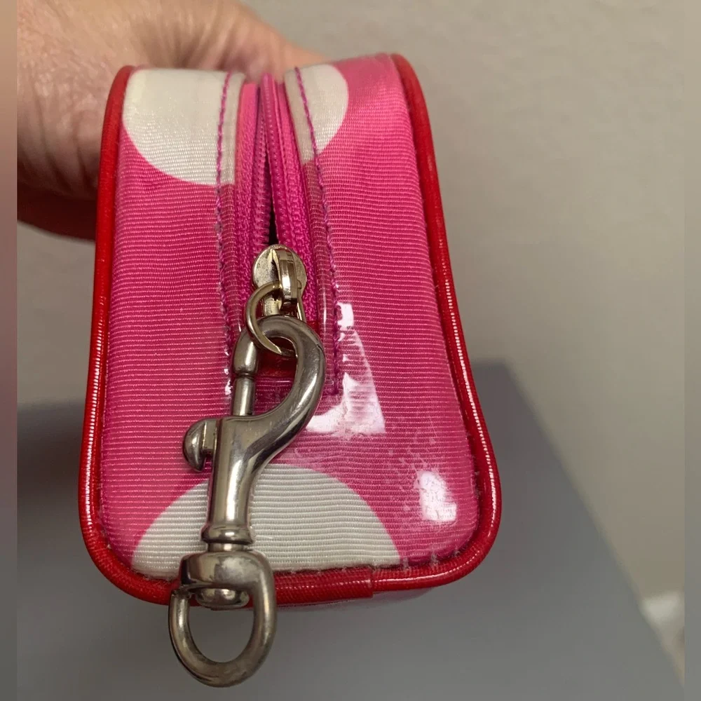 Kate Spade Fuchsia and White Polka Dot Pouch - Picture 5 of 12